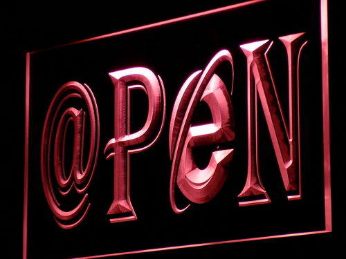 OPEN Cafe Shop Bar Neon Light Sign